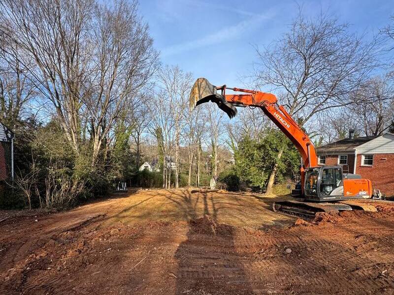 Residential house demolition project in Charlotte, NC